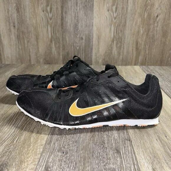 Nike Men's US Size 13 Zoom Rival D Black Orange Spike Track Shoes 414533-001 - Picture 5 of 12